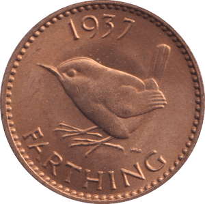 1937 FARTHING (UNC) - HALFPENNY - Cambridgeshire Coins