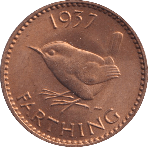 1937 FARTHING (UNC) - HALFPENNY - Cambridgeshire Coins