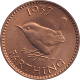 1937 FARTHING (UNC) - HALFPENNY - Cambridgeshire Coins