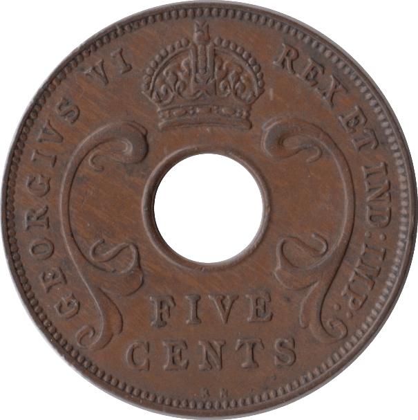 1937 FIVE CENTS CENTS EAST AFRICA - WORLD COINS - Cambridgeshire Coins