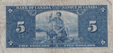 1937 FIVE DOLLARS CANADA BANKNOTE REF-1781 - WORLD BANKNOTES - Cambridgeshire Coins