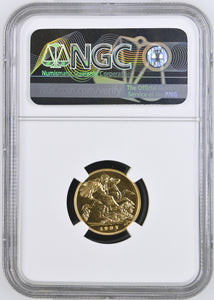 1937 GOLD HALF SOVEREIGN PF 63 - NGC GOLD HALF SOVEREIGN - Cambridgeshire Coins