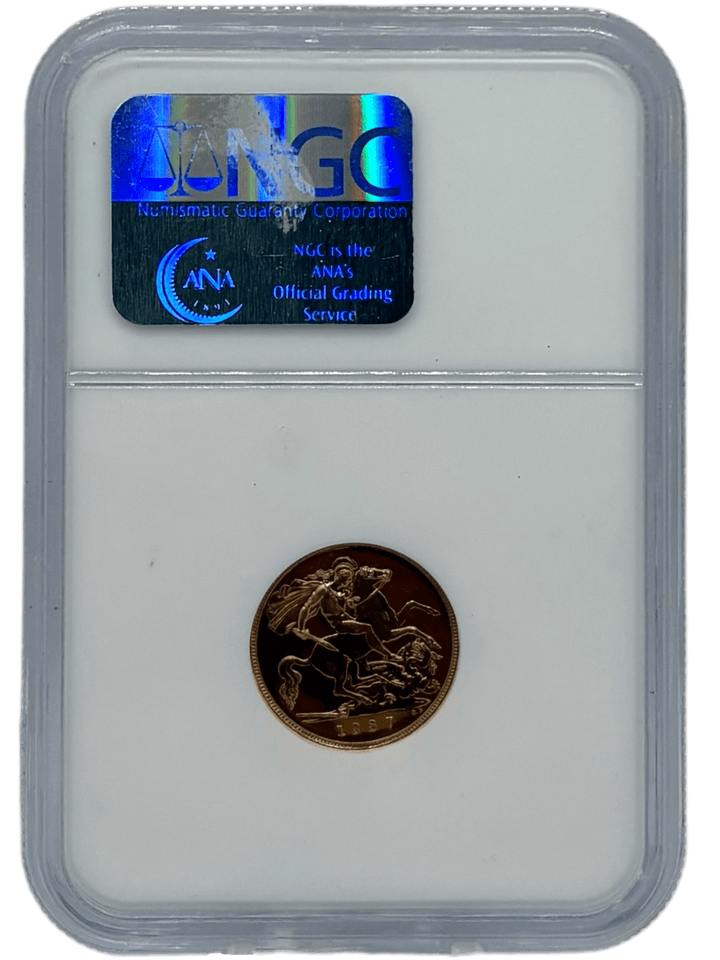 1937 GOLD PROOF 1/2 SOVEREIGN ( NGC ) PF 64 CAMEO - NGC GOLD HALF SOVEREIGN - Cambridgeshire Coins