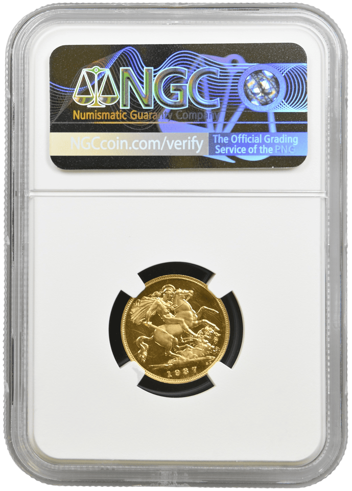 1937 GOLD PROOF HALF SOVEREIGN NGC PF 63 CAMEO - NGC GOLD HALF SOVEREIGN - Cambridgeshire Coins