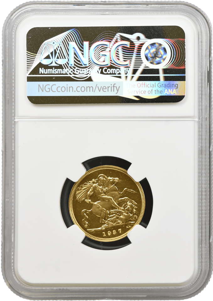 1937 GOLD PROOF SOVEREIGN NGC PF 62 - NGC GOLD SOVEREIGN - Cambridgeshire Coins