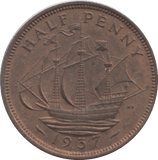 1937 HALF PENNY ( UNC ) - HALFPENNY - Cambridgeshire Coins