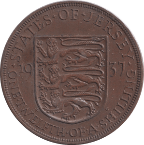 1937 HALF SHILLING JERSEY - WORLD COINS - Cambridgeshire Coins