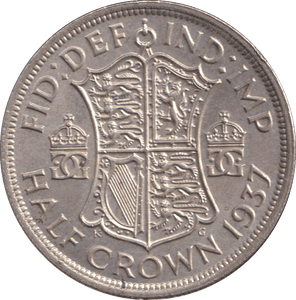 1937 HALFCROWN ( EF ) - WORLD COINS - Cambridgeshire Coins