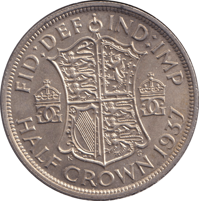 1937 HALFCROWN ( UNC ) - HALFCROWN - Cambridgeshire Coins
