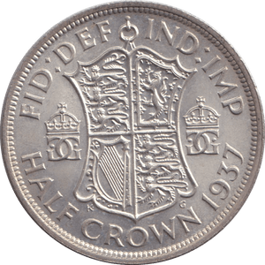 1937 HALFCROWN ( UNC ) - HALFCROWN - Cambridgeshire Coins