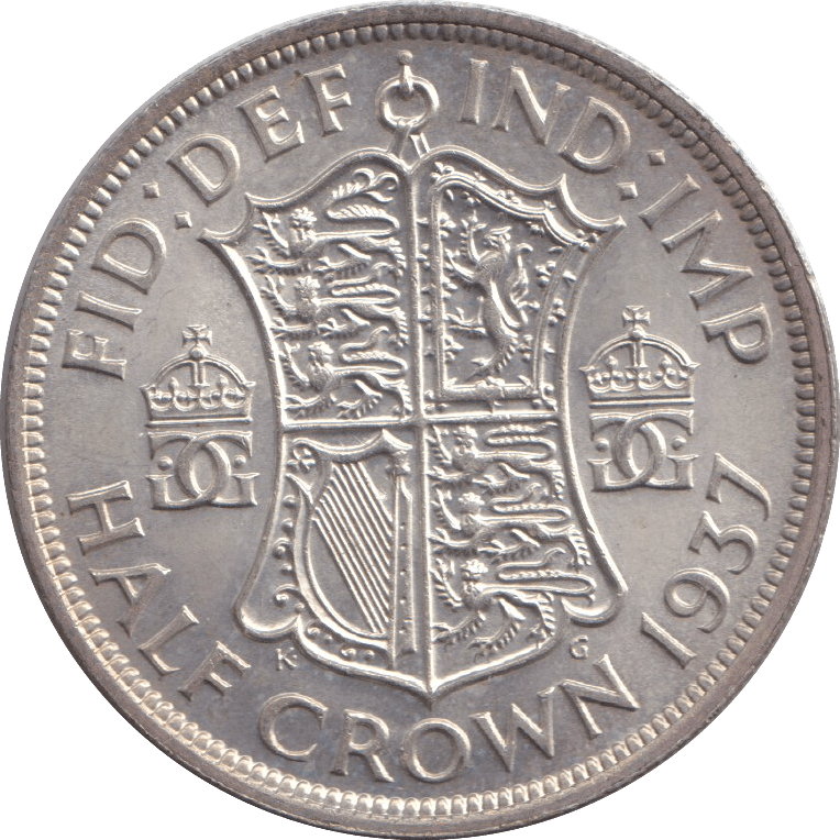 1937 HALFCROWN ( UNC ) - HALFCROWN - Cambridgeshire Coins
