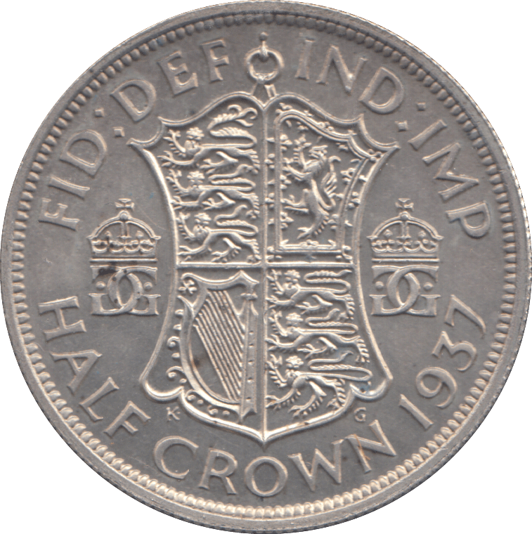 1937 HALFCROWN ( UNC ) - HALFCROWN - Cambridgeshire Coins