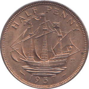 1937 HALFPENNY ( AUNC ) 2 - HALFPENNY - Cambridgeshire Coins
