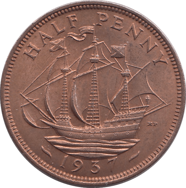 1937 HALFPENNY ( BU ) - HALFPENNY - Cambridgeshire Coins