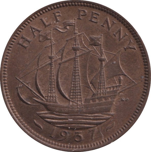 1937 HALFPENNY ( BU ) - HALFPENNY - Cambridgeshire Coins