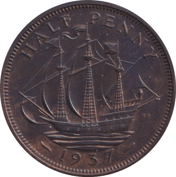 1937 HALFPENNY ( PROOF ) - HALFPENNY - Cambridgeshire Coins