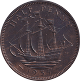 1937 HALFPENNY ( PROOF ) - HALFPENNY - Cambridgeshire Coins