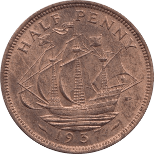 1937 HALFPENNY ( PROOF ) - HALFPENNY - Cambridgeshire Coins