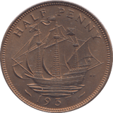 1937 HALFPENNY ( UNC ) 3 - HALFPENNY - Cambridgeshire Coins