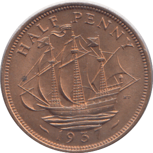 1937 HALFPENNY ( UNC ) 5 - HALFPENNY - Cambridgeshire Coins