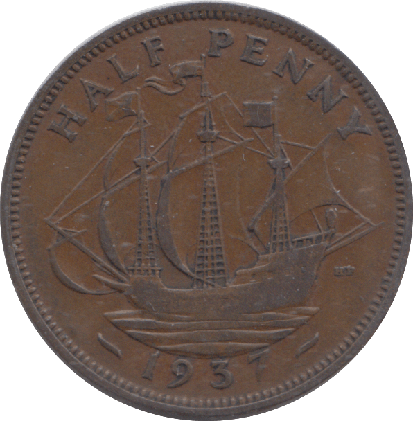 1937 HALFPENNY ( VF ) - HALFPENNY - Cambridgeshire Coins