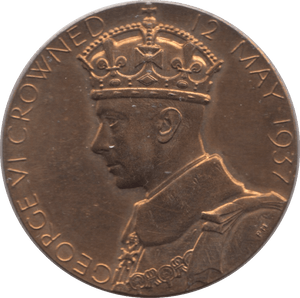 1937 KING GEORGE VI CORONATION MEDALLION - MEDALS & MEDALLIONS - Cambridgeshire Coins