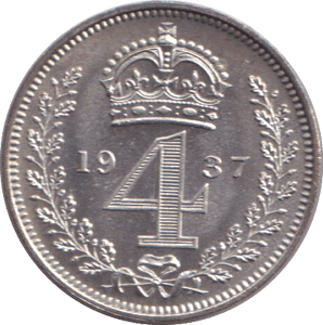 1937 MAUNDY FOURPENCE ( PROOF ) - MAUNDY FOURPENCE - Cambridgeshire Coins