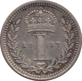 1937 MAUNDY ONE PENNY ( EF ) - MAUNDY ONE PENNY - Cambridgeshire Coins