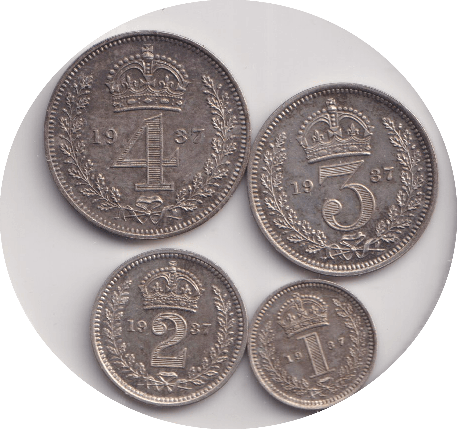 1937 MAUNDY SET - Maundy Set - Cambridgeshire Coins