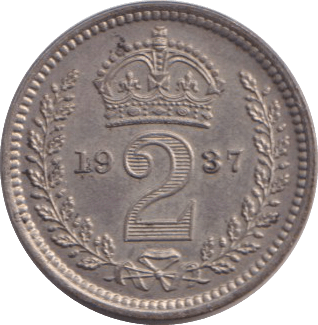 1937 MAUNDY TWOPENCE ( AUNC ) - MAUNDY TWOPENCE - Cambridgeshire Coins