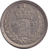 1937 MAUNDY TWOPENCE ( AUNC ) - MAUNDY TWOPENCE - Cambridgeshire Coins