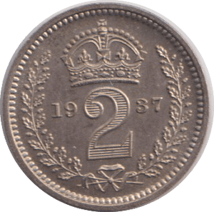 1937 MAUNDY TWOPENCE ( PROOF ) - MAUNDY TWOPENCE - Cambridgeshire Coins