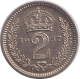 1937 MAUNDY TWOPENCE ( PROOF ) - MAUNDY TWOPENCE - Cambridgeshire Coins