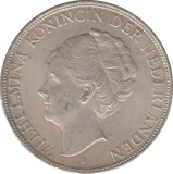1937 NETHERLANDS SILVER 2 AND A HALF GULDEN - WOLRD SILVER COINS - Cambridgeshire Coins
