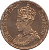 1937 ONE CROWN SOUTHERN RHODESIA - SILVER WORLD COINS - Cambridgeshire Coins