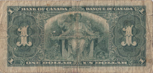 1937 ONE DOLLAR BANKNOTE CANADA REF 960 - WORLD BANKNOTES - Cambridgeshire Coins