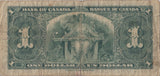 1937 ONE DOLLAR BANKNOTE CANADA REF 960 - WORLD BANKNOTES - Cambridgeshire Coins