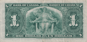1937 ONE DOLLAR CANADA BANKNOTE REF-1773 - WORLD BANKNOTES - Cambridgeshire Coins
