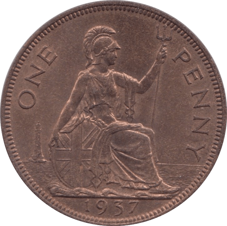 1937 ONE PENNY ( PROOF ) - PENNY - Cambridgeshire Coins