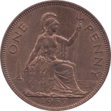 1937 ONE PENNY ( PROOF ) - PENNY - Cambridgeshire Coins