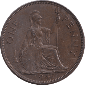 1937 PENNY ( AUNC ) - PENNY - Cambridgeshire Coins