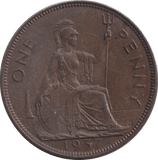 1937 PENNY ( AUNC ) - PENNY - Cambridgeshire Coins
