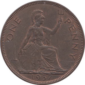 1937 PENNY ( AUNC ) - PENNY - Cambridgeshire Coins