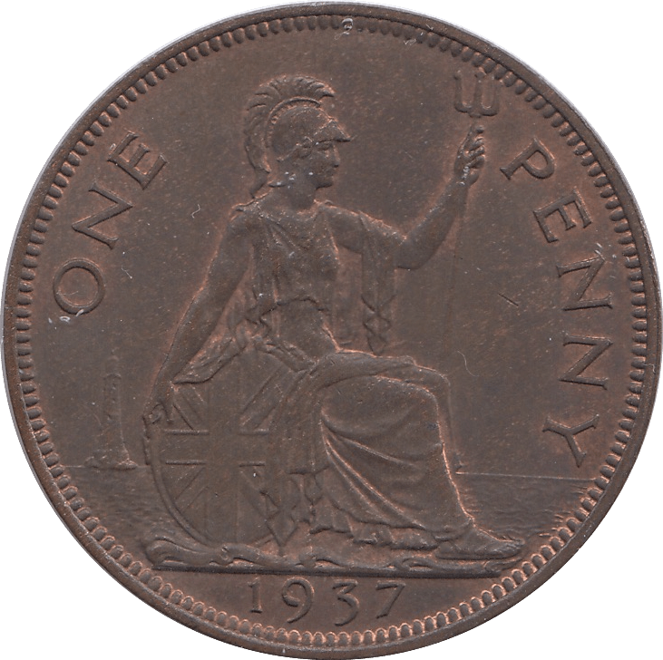 1937 PENNY ( AUNC ) - PENNY - Cambridgeshire Coins