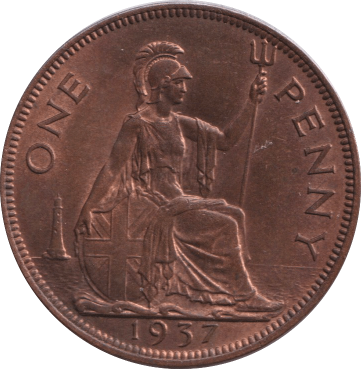 1937 PENNY ( AUNC ) - PENNY - Cambridgeshire Coins