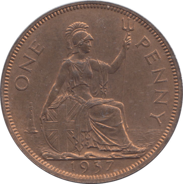 1937 PENNY ( AUNC ) - PENNY - Cambridgeshire Coins