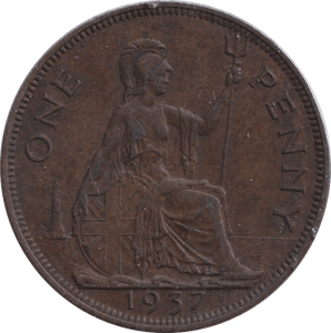 1937 PENNY ( EF ) - PENNY - Cambridgeshire Coins