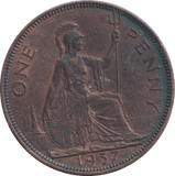 1937 PENNY ( GVF ) - PENNY - Cambridgeshire Coins