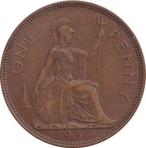 1937 PENNY ( GVF ) - PENNY - Cambridgeshire Coins