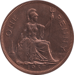 1937 PENNY ( PROOF ) - PENNY - Cambridgeshire Coins